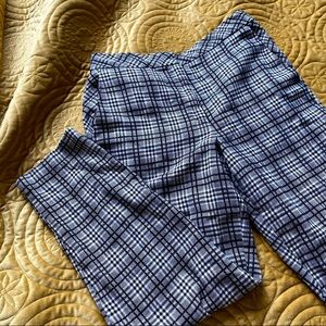 Topshop Plaid High Waisted Pants